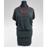 Sukienka melanżowa z marszczeniem na brzuszku